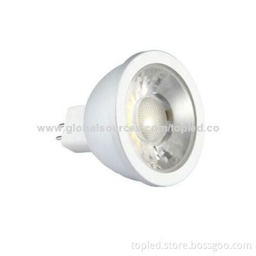 High-efficiency COB 5W MR16 LED Spotlight, SGS-certified